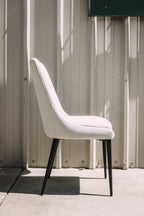 Modus Furniture Winston Dining Chair in Cream & Black (SET OF 2)