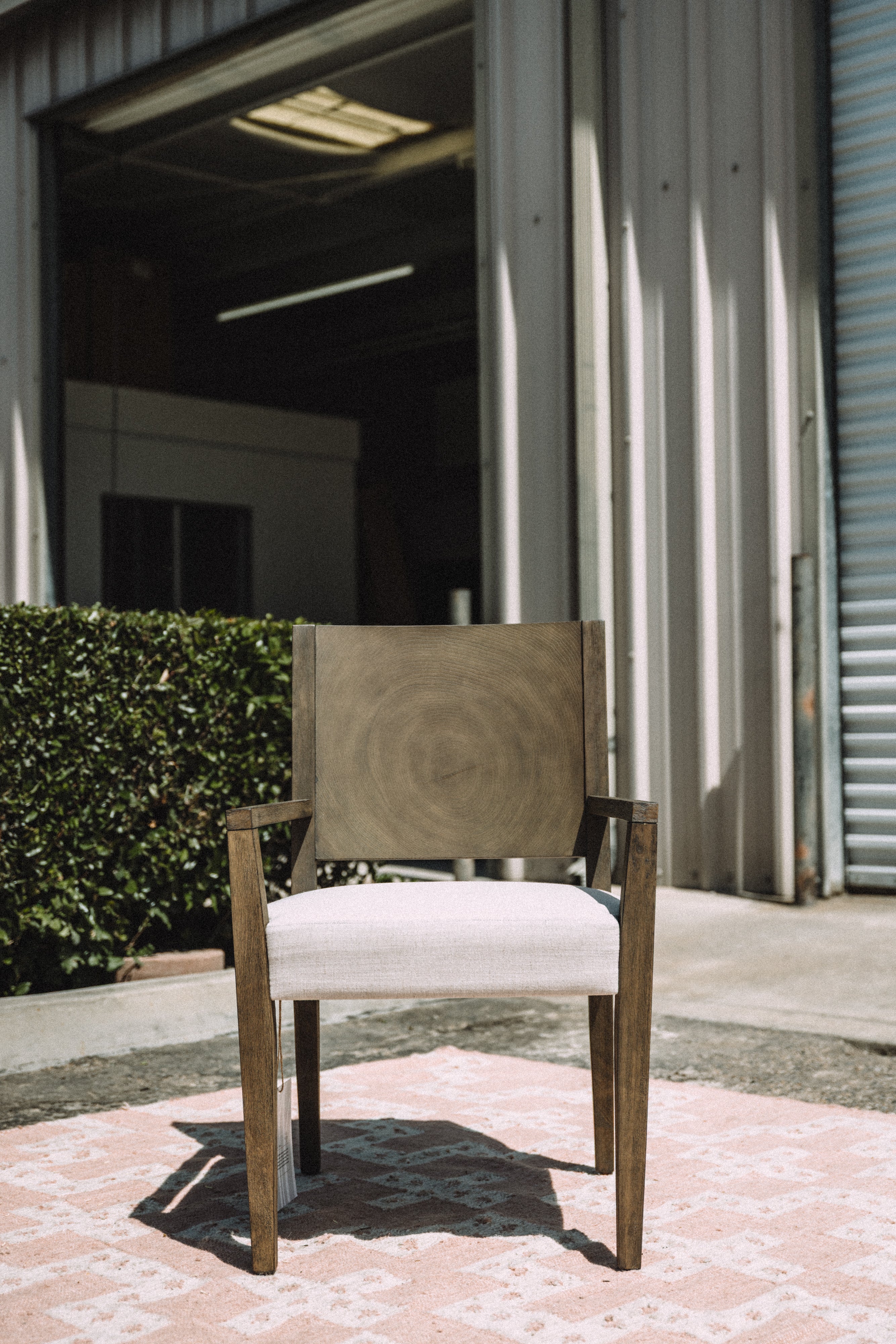 Modus Furniture Oakland Wood Arm Chair in Brunette (SET OF 4)