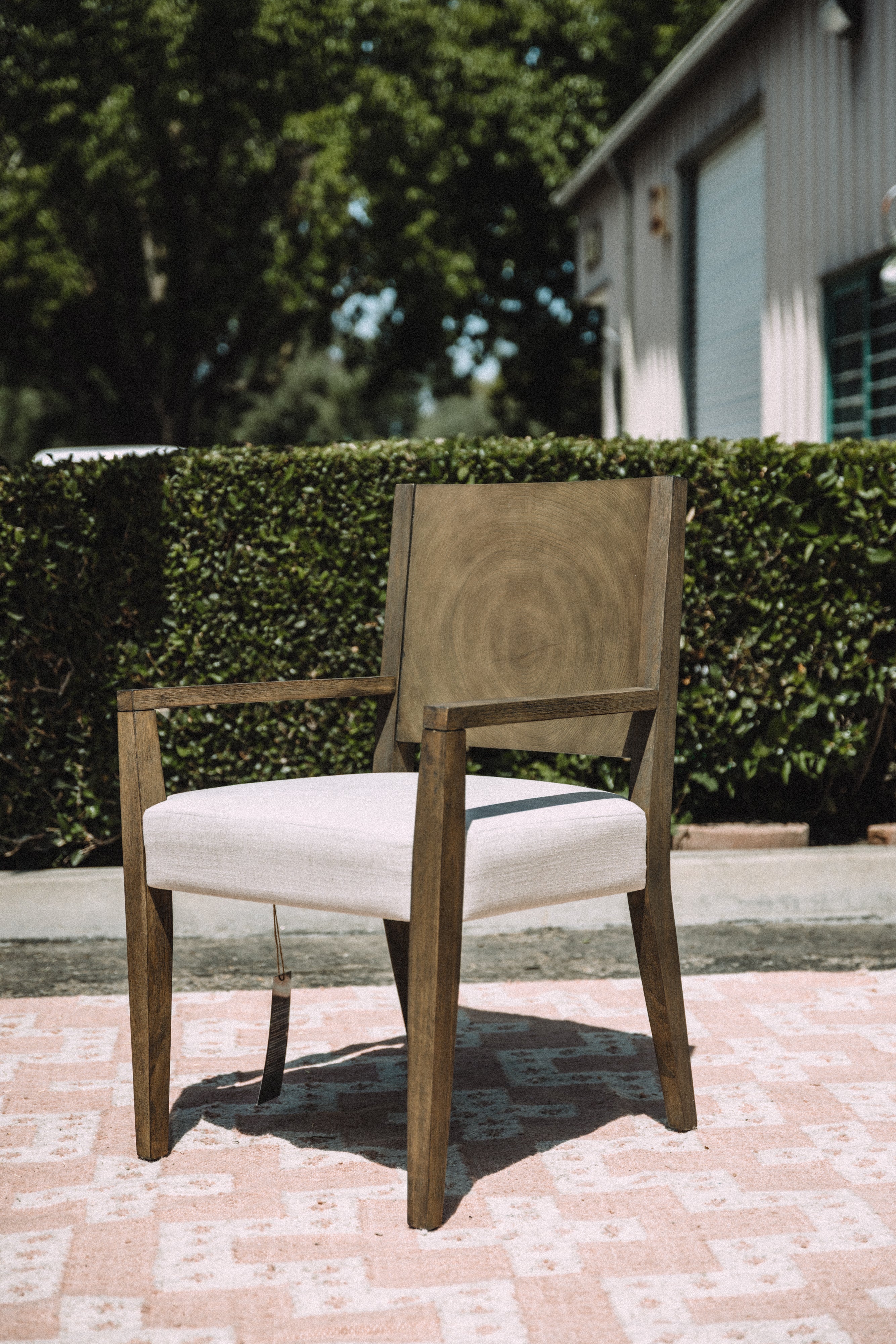 Modus Furniture Oakland Wood Arm Chair in Brunette (SET OF 4)