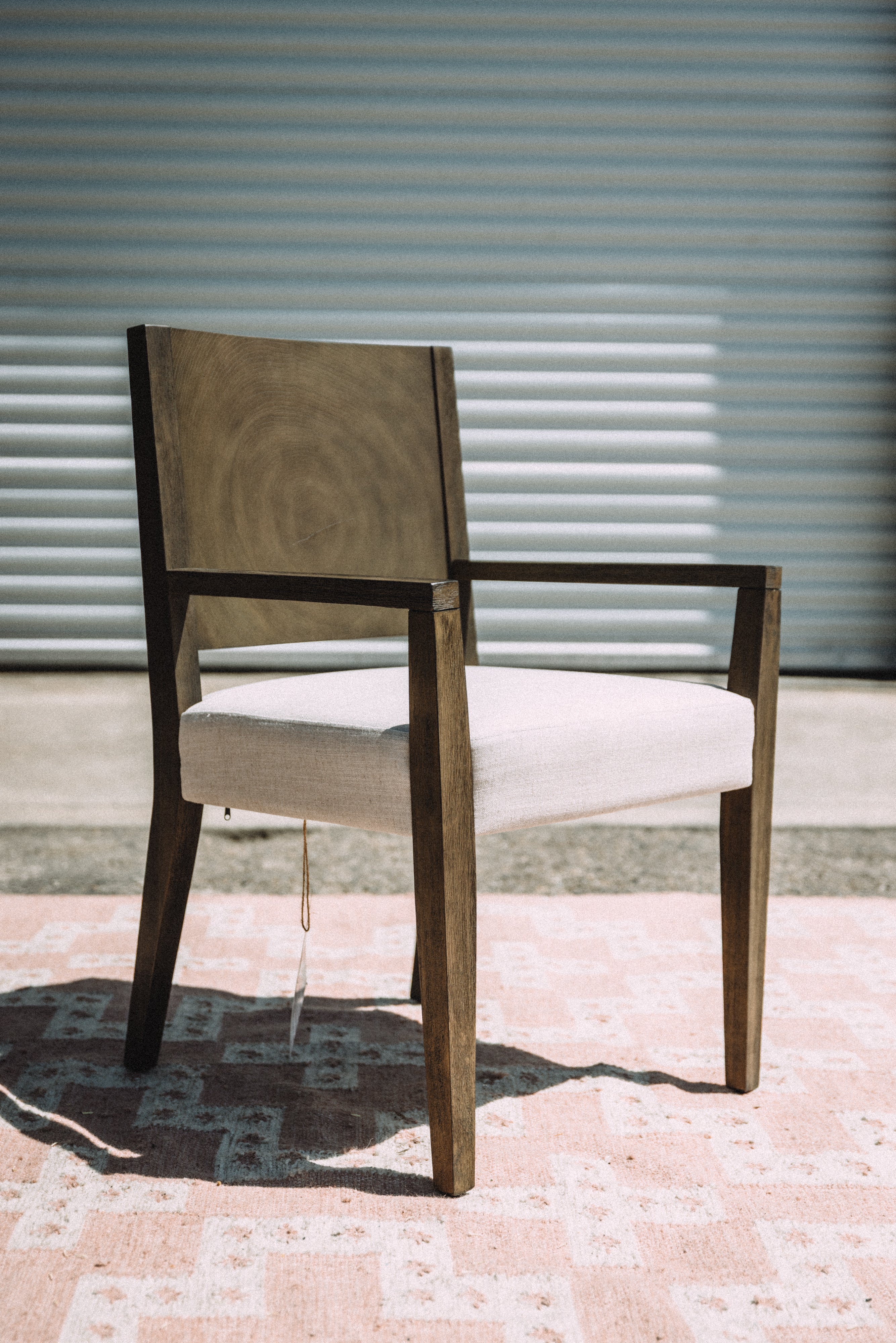 Modus Furniture Oakland Wood Arm Chair in Brunette (SET OF 4)