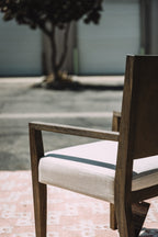Modus Furniture Oakland Wood Arm Chair in Brunette (SET OF 4)