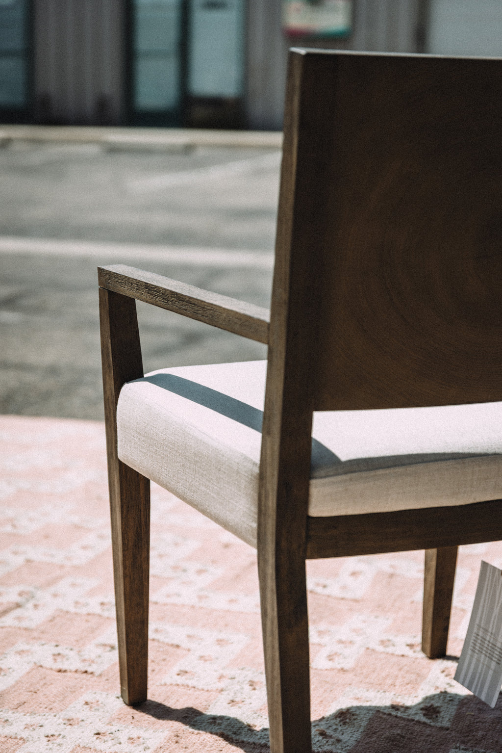 Modus Furniture Oakland Wood Arm Chair in Brunette (SET OF 4)