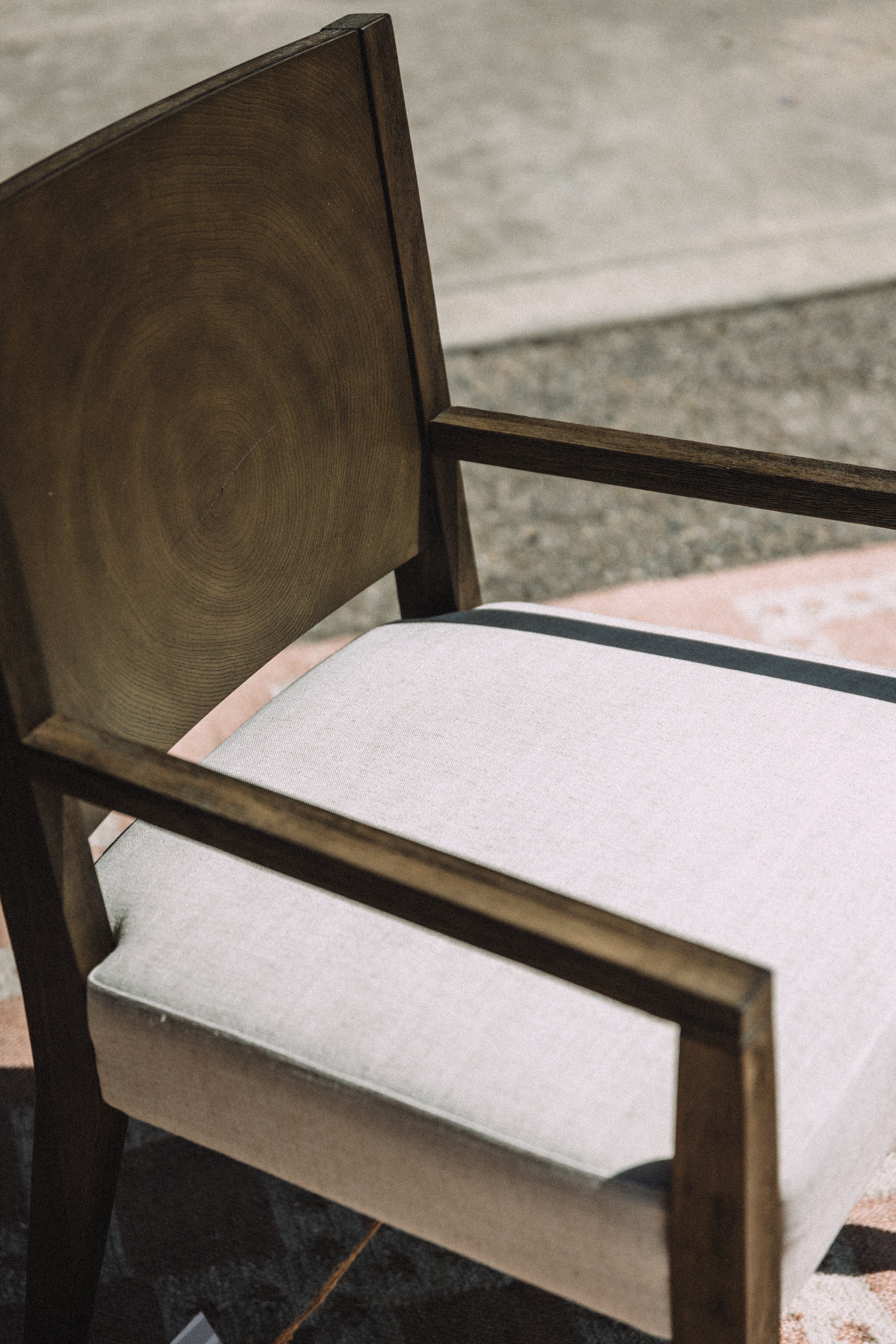 Modus Furniture Oakland Wood Arm Chair in Brunette (SET OF 4)