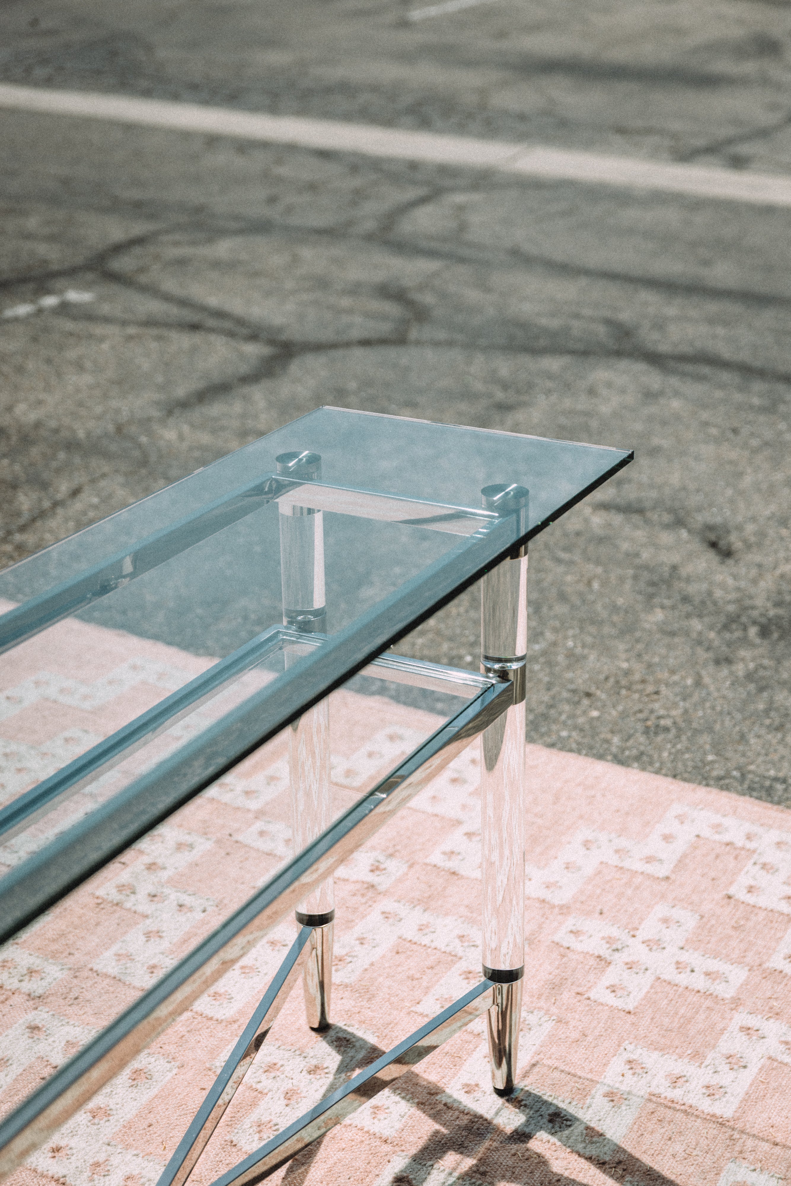 Modus Furniture Marilyn Glass Top Server Console