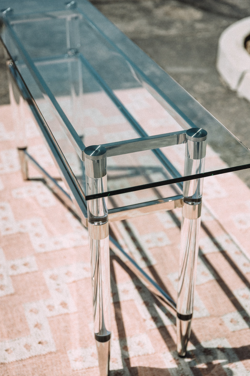 Modus Furniture Marilyn Glass Top Server Console