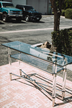 Modus Furniture Marilyn Glass Top Server Console