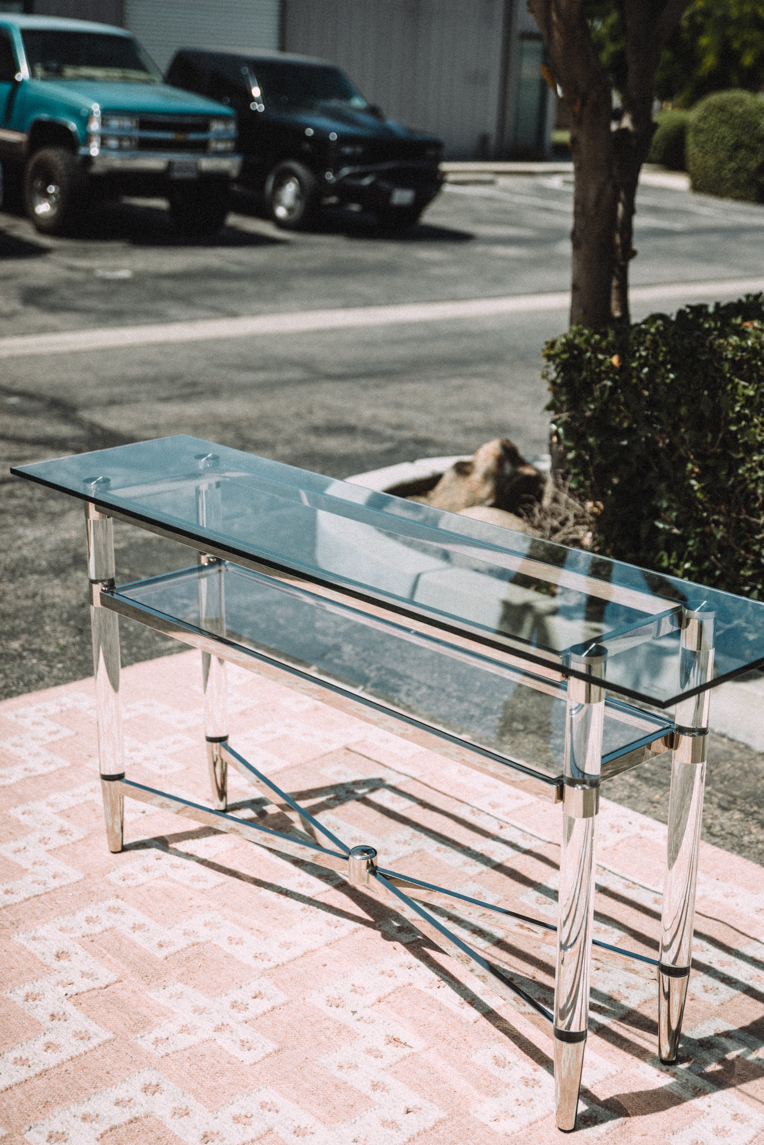Modus Furniture Marilyn Glass Top Server Console