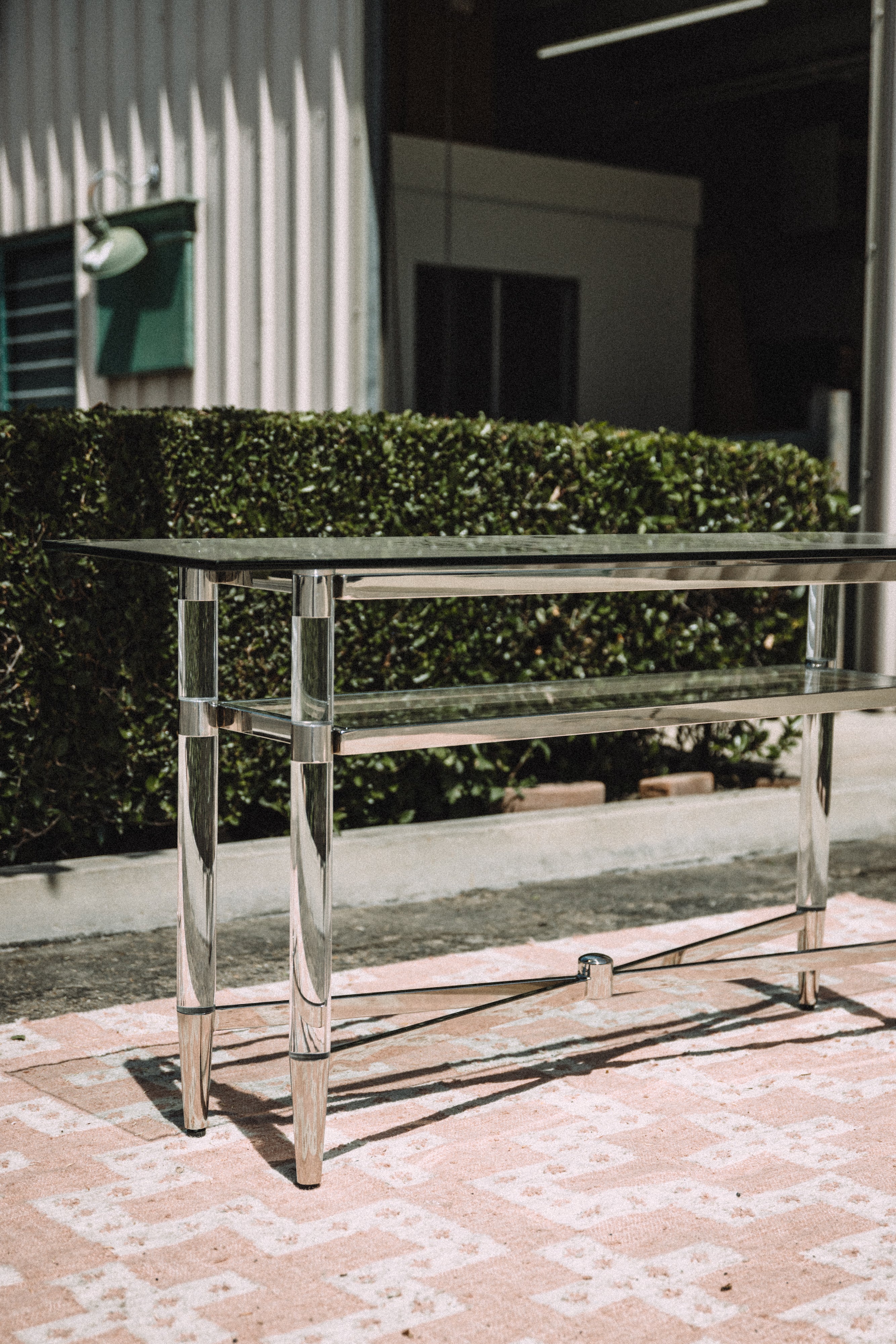 Modus Furniture Marilyn Glass Top Server Console
