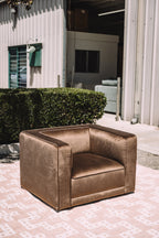 Interior Define Simon Chair in Brown Performance Velvet
