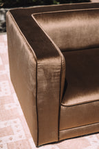 Interior Define Simon Chair in Brown Performance Velvet