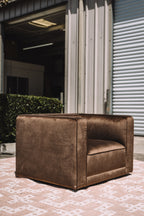 Interior Define Simon Chair in Brown Performance Velvet