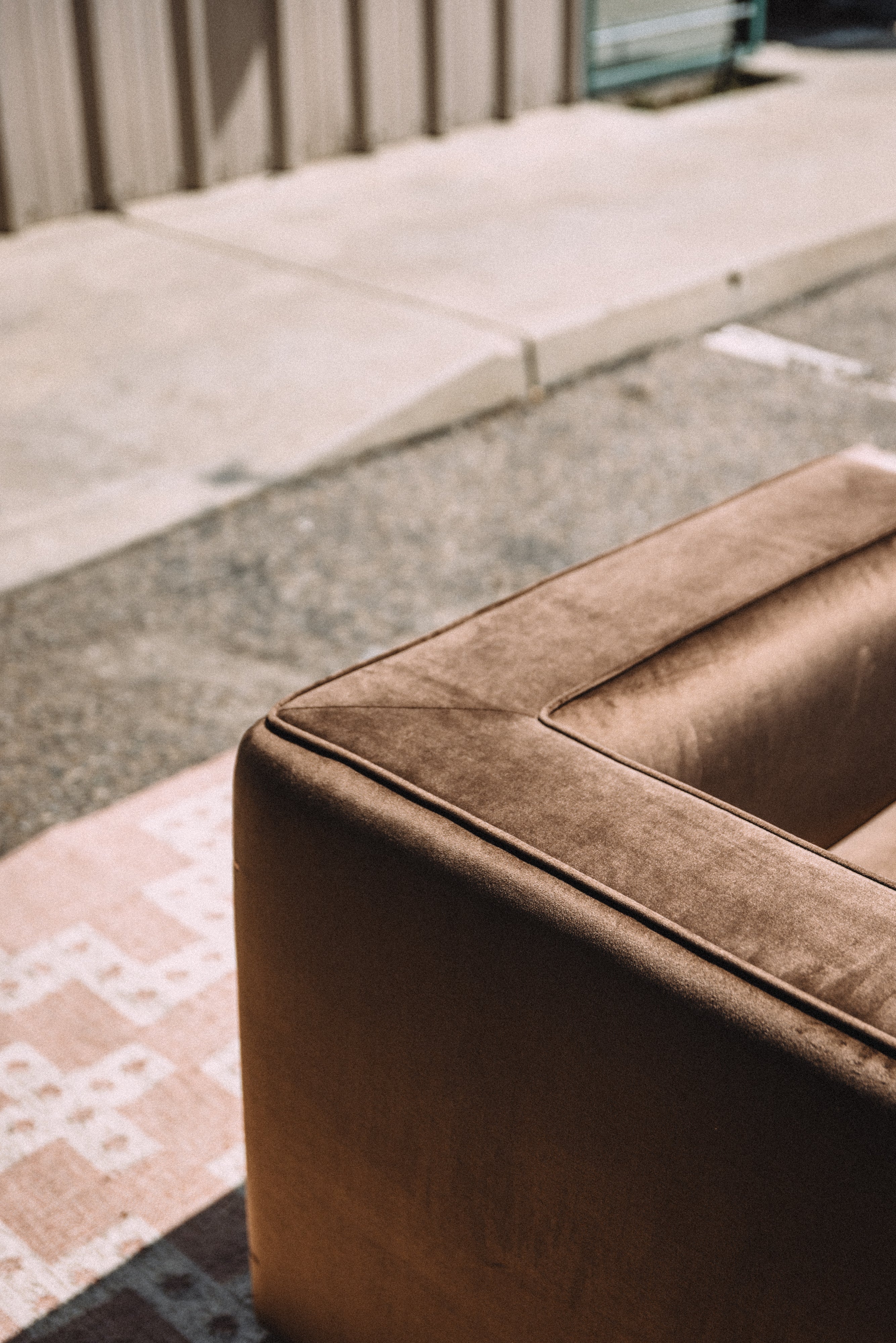 Interior Define Simon Chair in Brown Performance Velvet