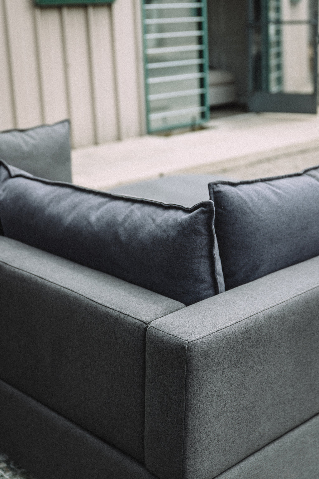 Dark Gray 3PC Loveseat Cloud Sectional