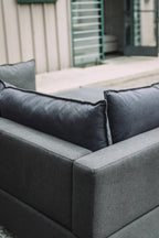 Dark Gray 3PC Loveseat Cloud Sectional