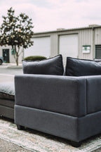 Dark Gray 3PC Loveseat Cloud Sectional