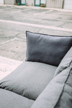 Dark Gray 3PC Loveseat Cloud Sectional