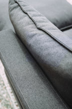 Dark Gray 3PC Loveseat Cloud Sectional
