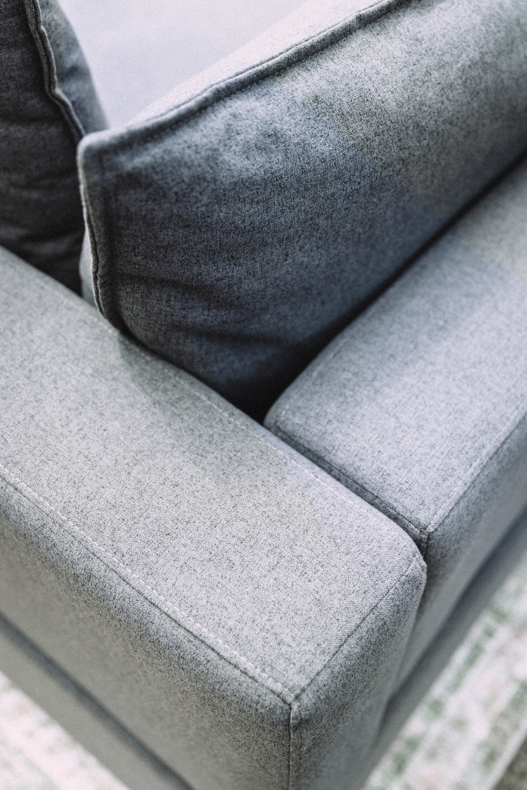 Dark Gray 3PC Loveseat Cloud Sectional