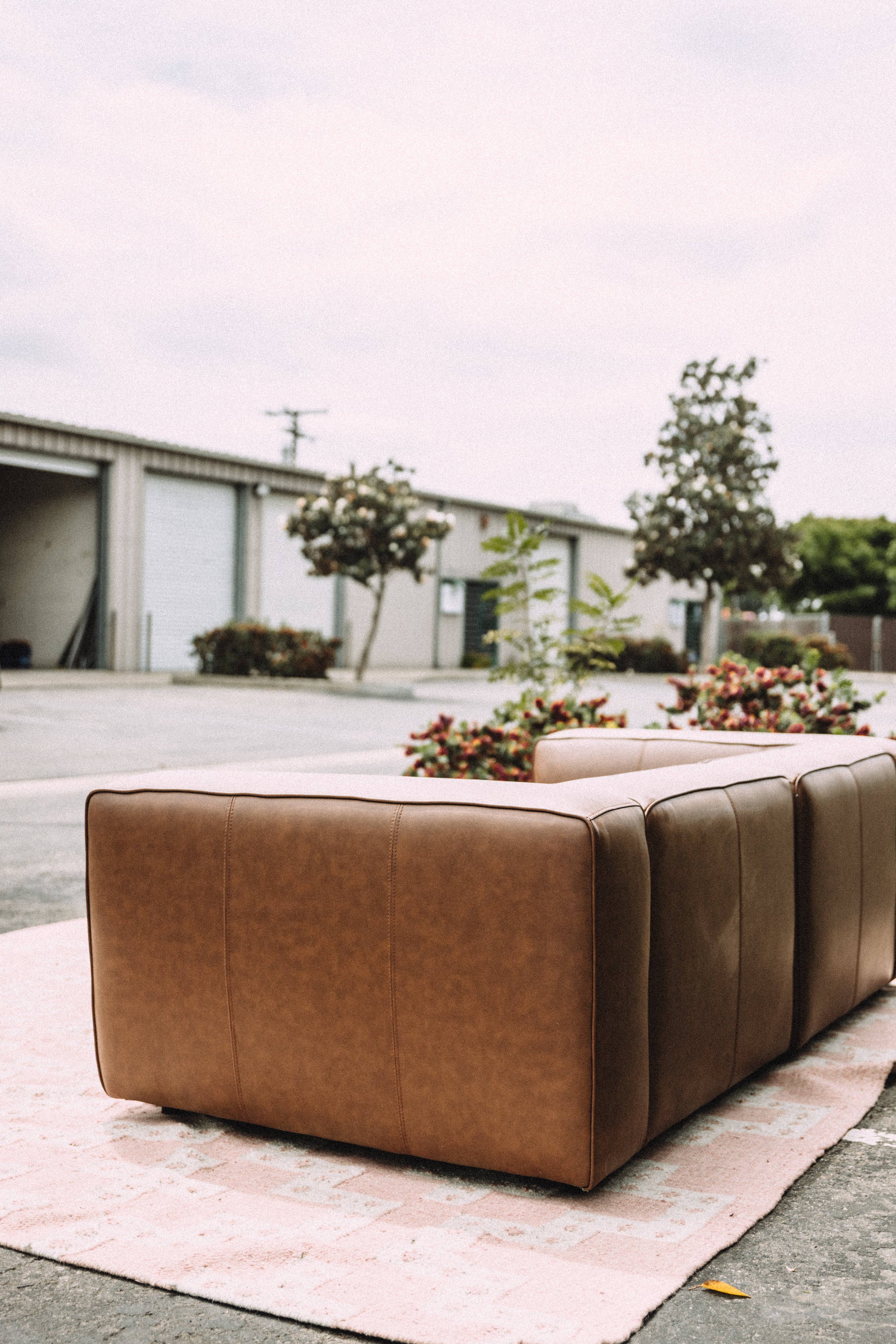 Modway Auren Vegan Leather Modular Loveseat