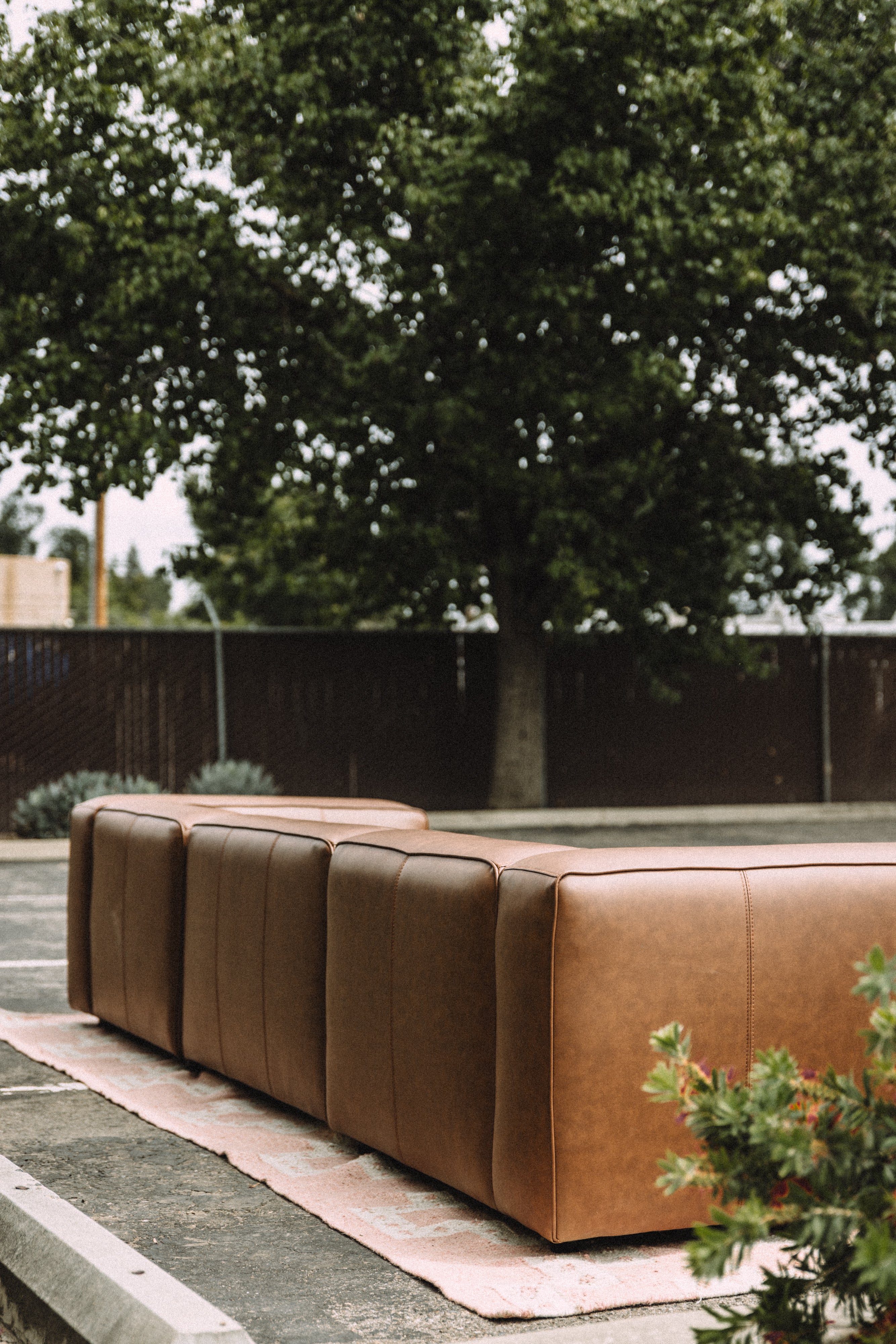 Modway Auren Vegan Leather Modular 4PC Sectional