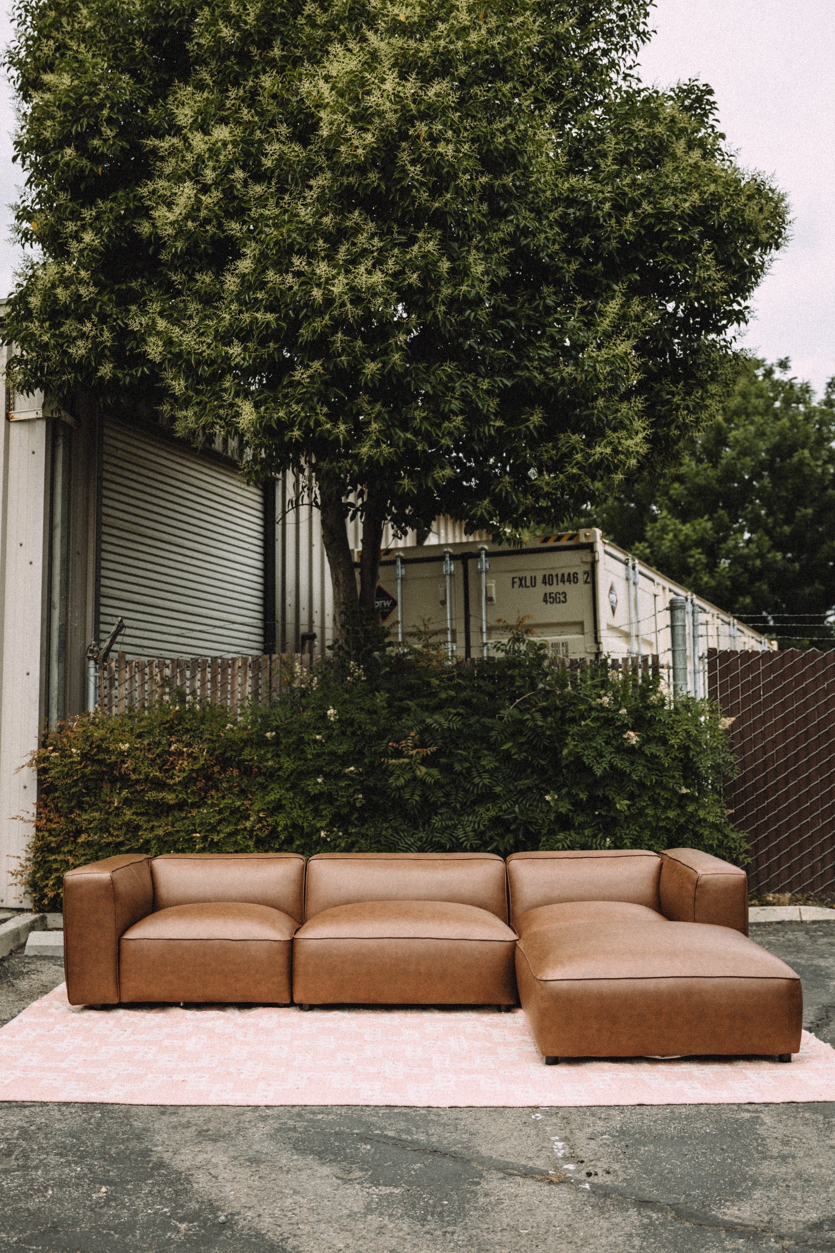 Modway Auren Vegan Leather Modular 4PC Sectional