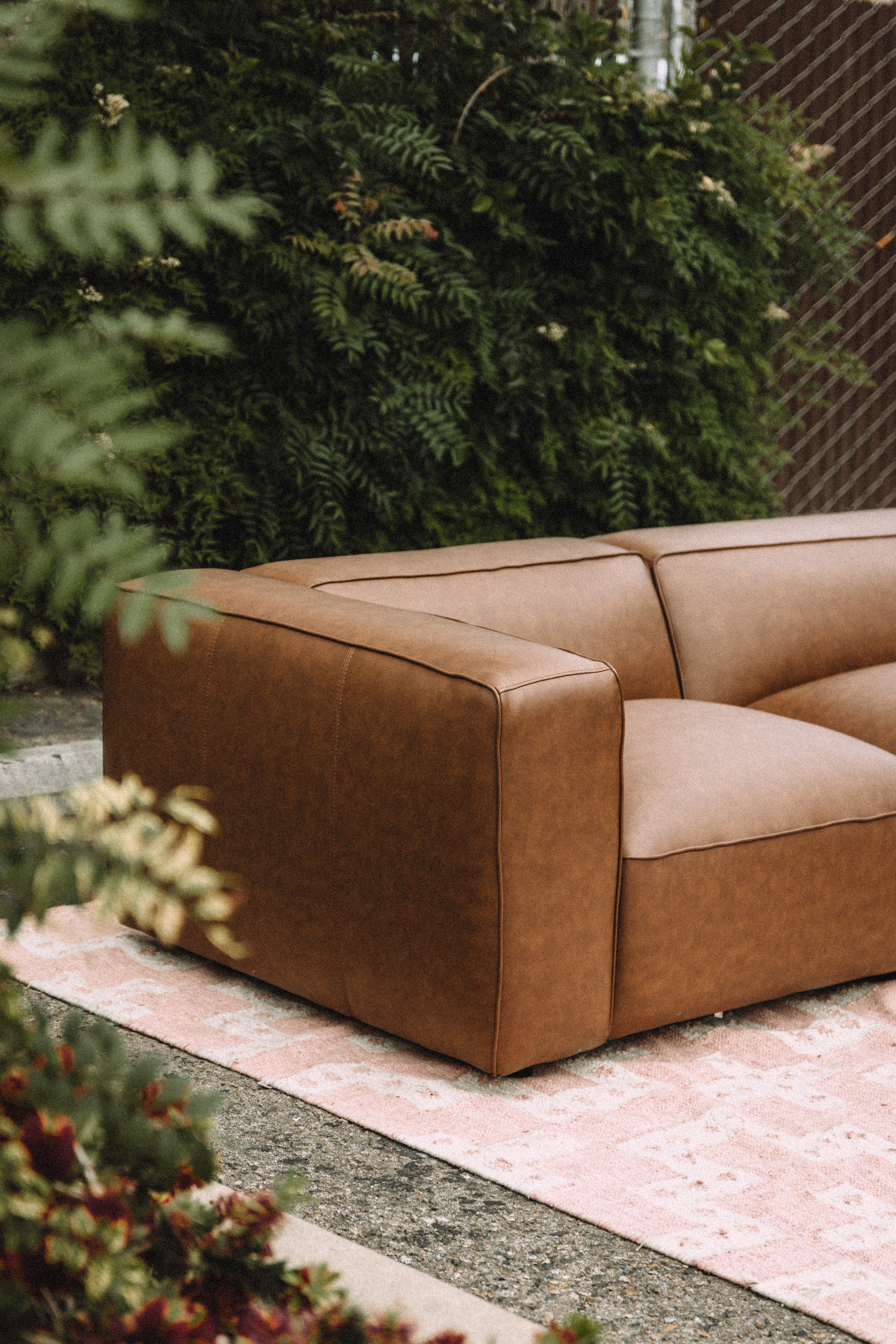 Modway Auren Vegan Leather Modular 4PC Sectional