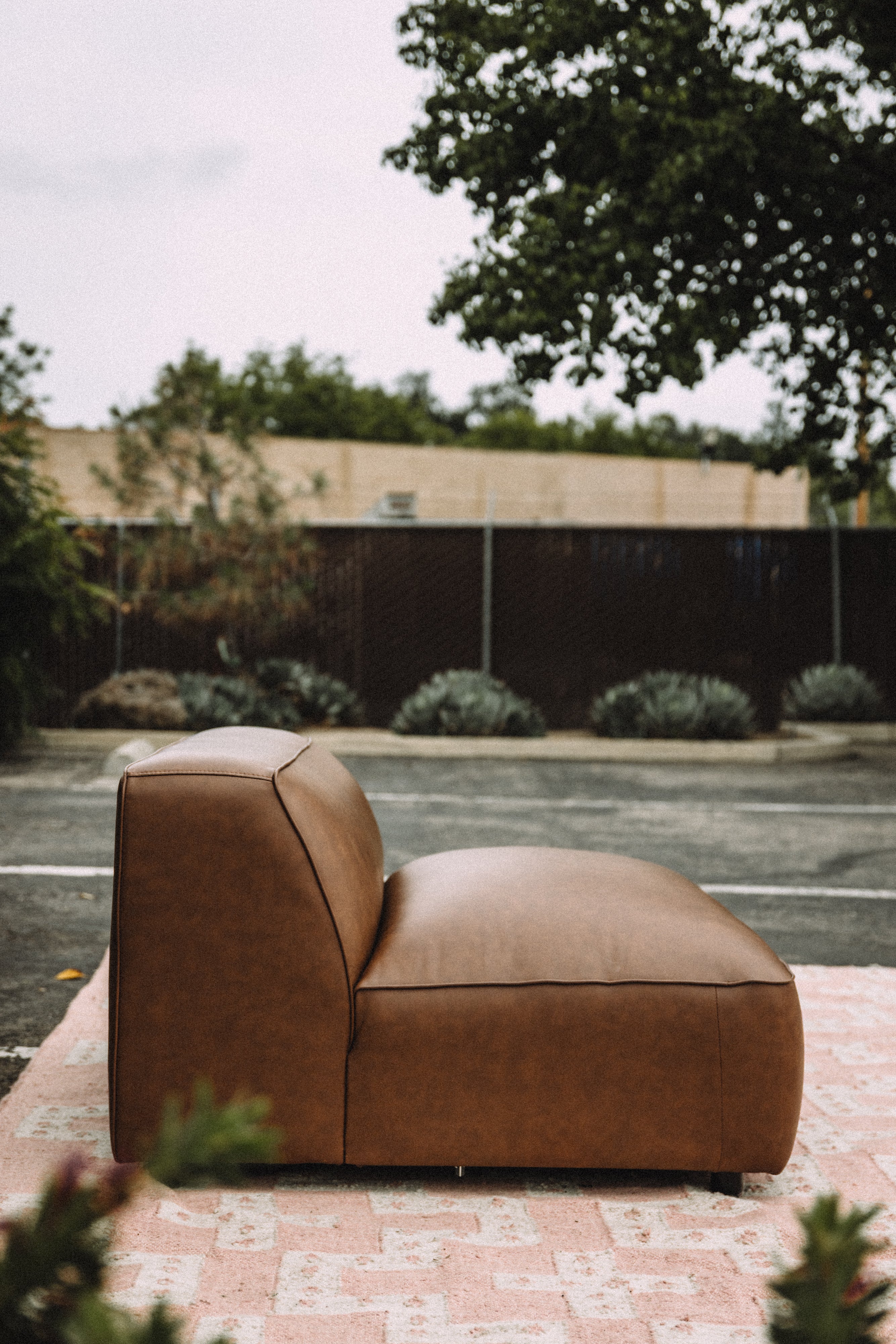 Modway Auren Vegan Leather Armless Chair