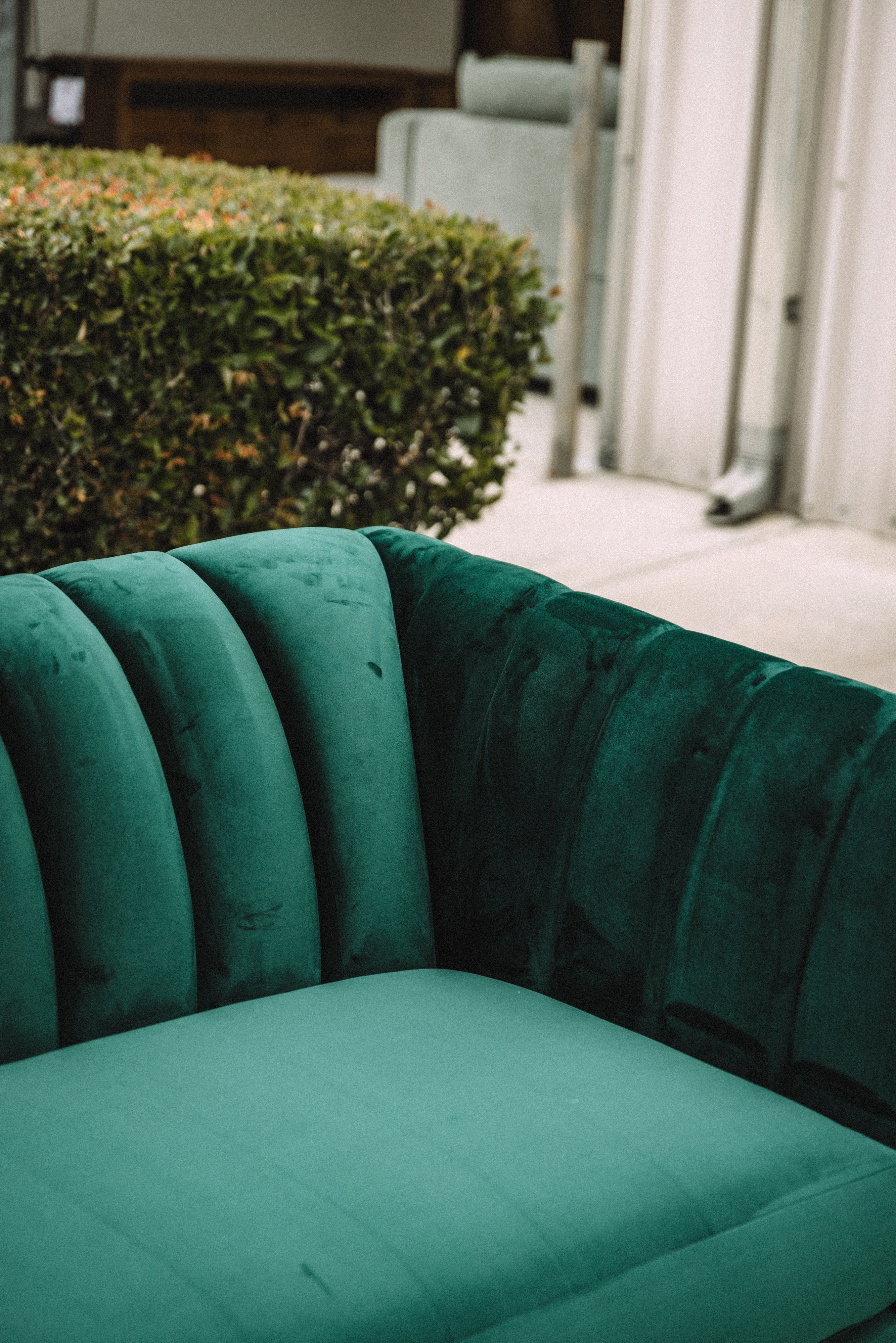 APT2B Nora Emerald Velvet Tufted Sofa