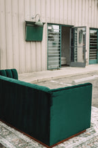 APT2B Nora Emerald Velvet Tufted Sofa