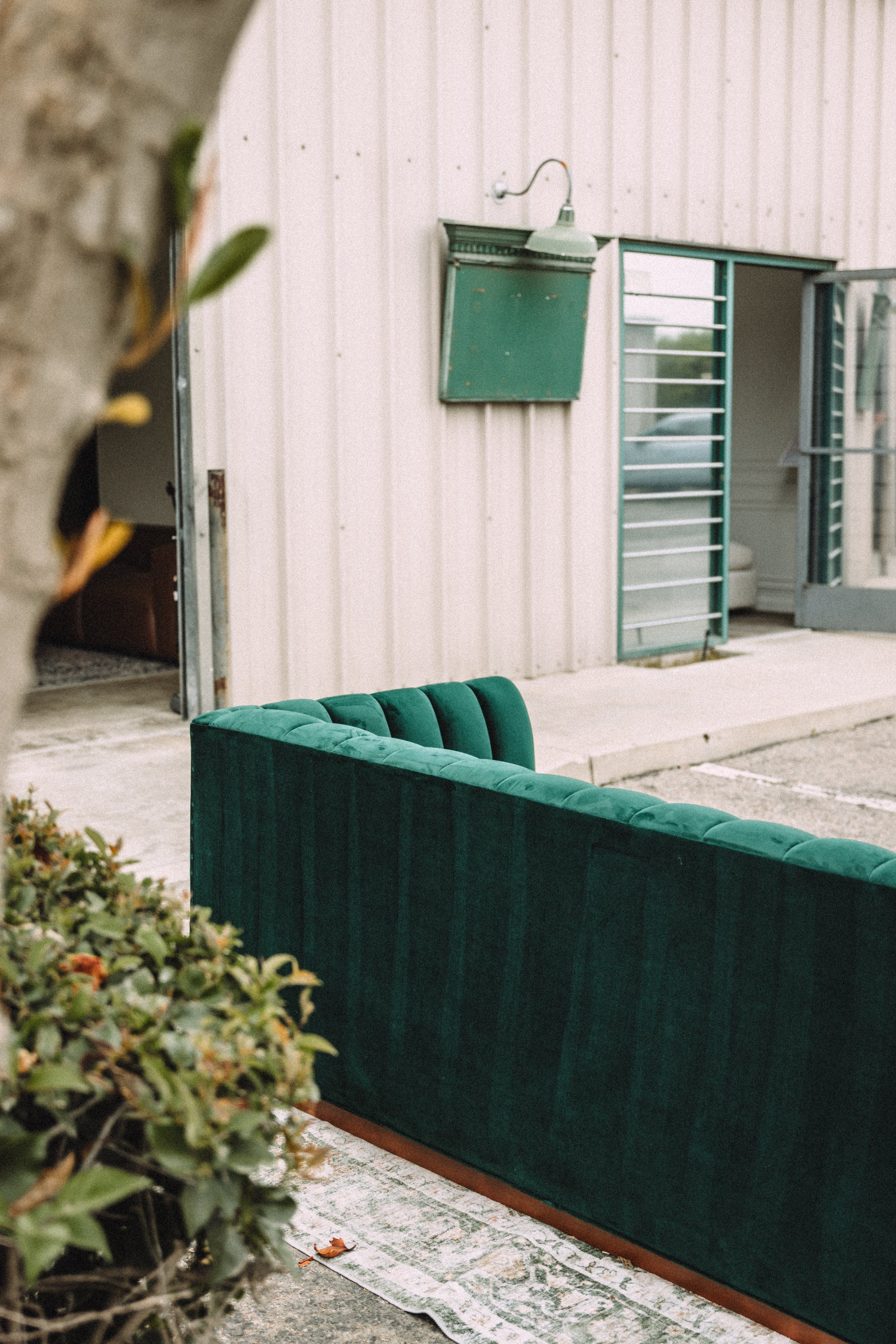APT2B Nora Emerald Velvet Tufted Sofa