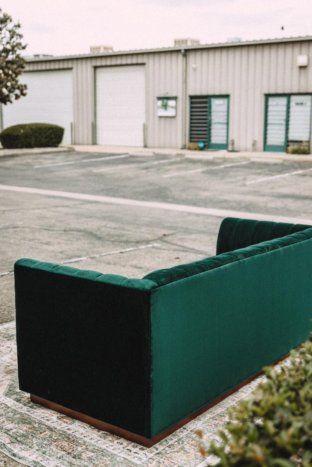 APT2B Nora Emerald Velvet Tufted Sofa