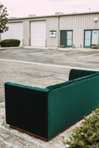 APT2B Nora Emerald Velvet Tufted Sofa