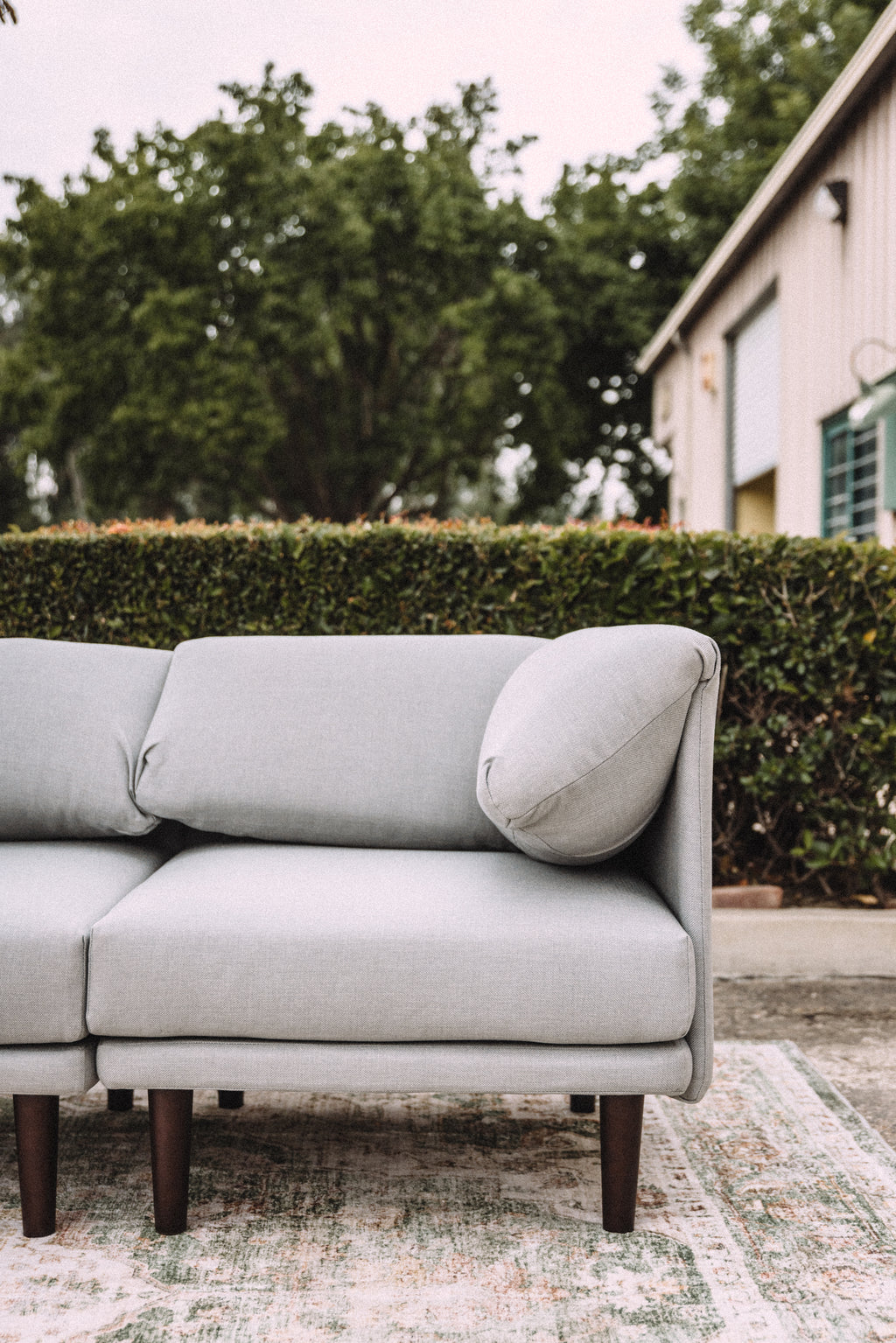 Burrow Range 3-Piece Sofa in Stone Grey