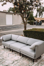 Burrow Range 3-Piece Sofa in Stone Grey
