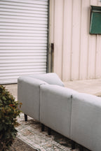 Burrow Range 3-Piece Sofa in Stone Grey