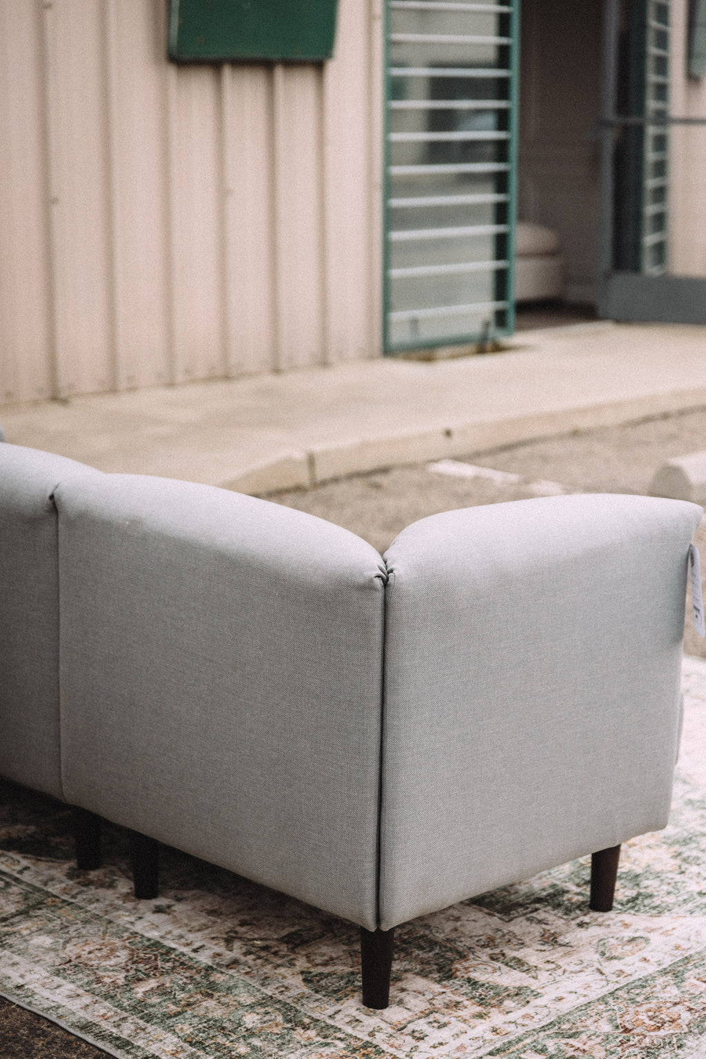 Burrow Range 3-Piece Sofa in Stone Grey