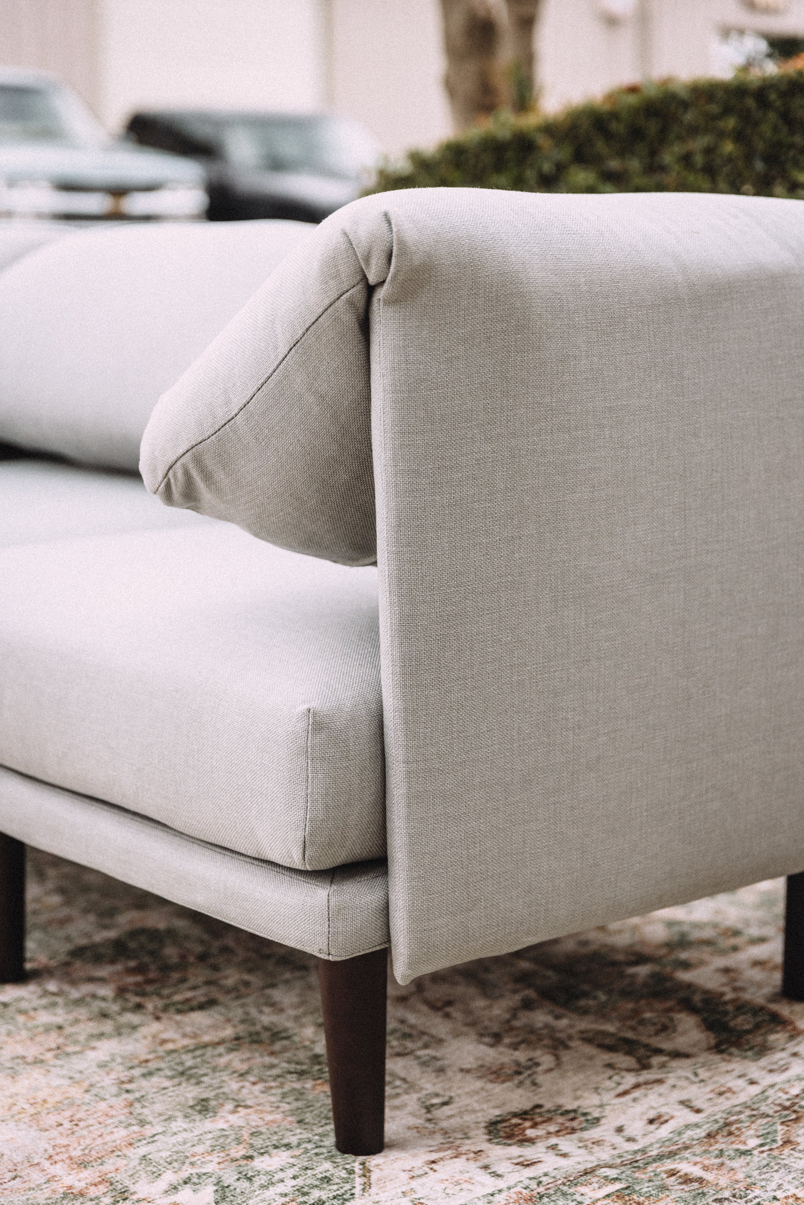 Burrow Range 3-Piece Sofa in Stone Grey