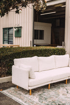 Burrow Field 3-Piece Sofa in Ivory Bouclé