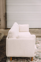Burrow Field 3-Piece Sofa in Ivory Bouclé