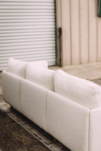 Burrow Field 3-Piece Sofa in Ivory Bouclé