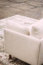 Burrow Field 3-Piece Sofa in Ivory Bouclé
