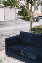 APT2B Catalina Navy Velvet Sofa