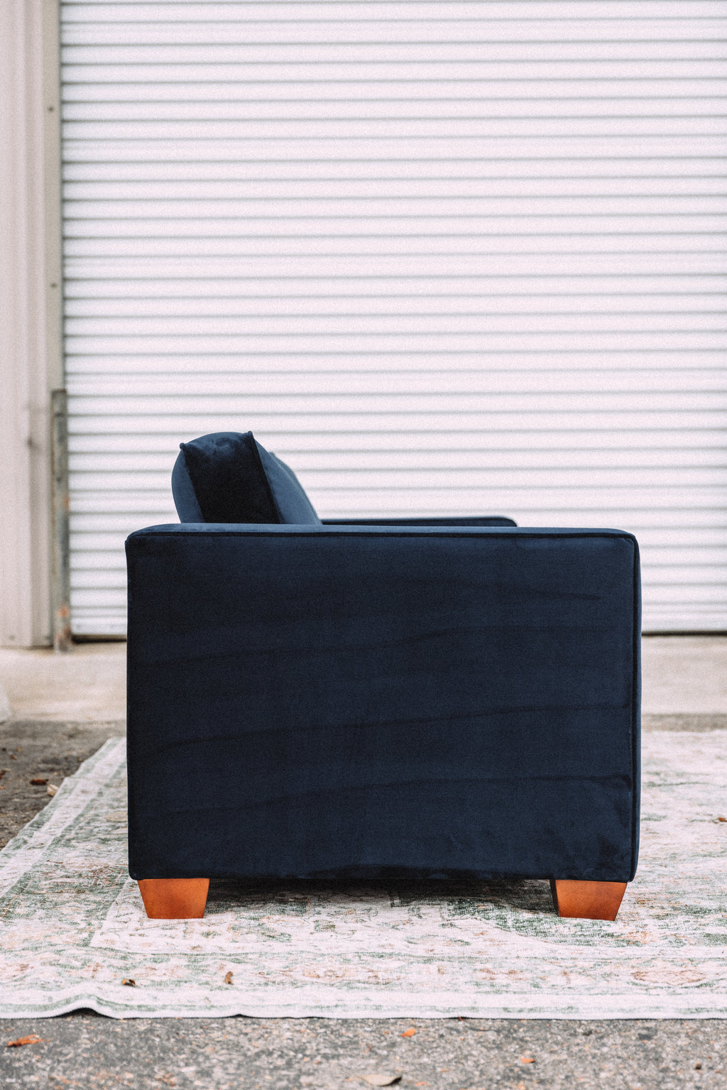 APT2B Catalina Navy Velvet Sofa
