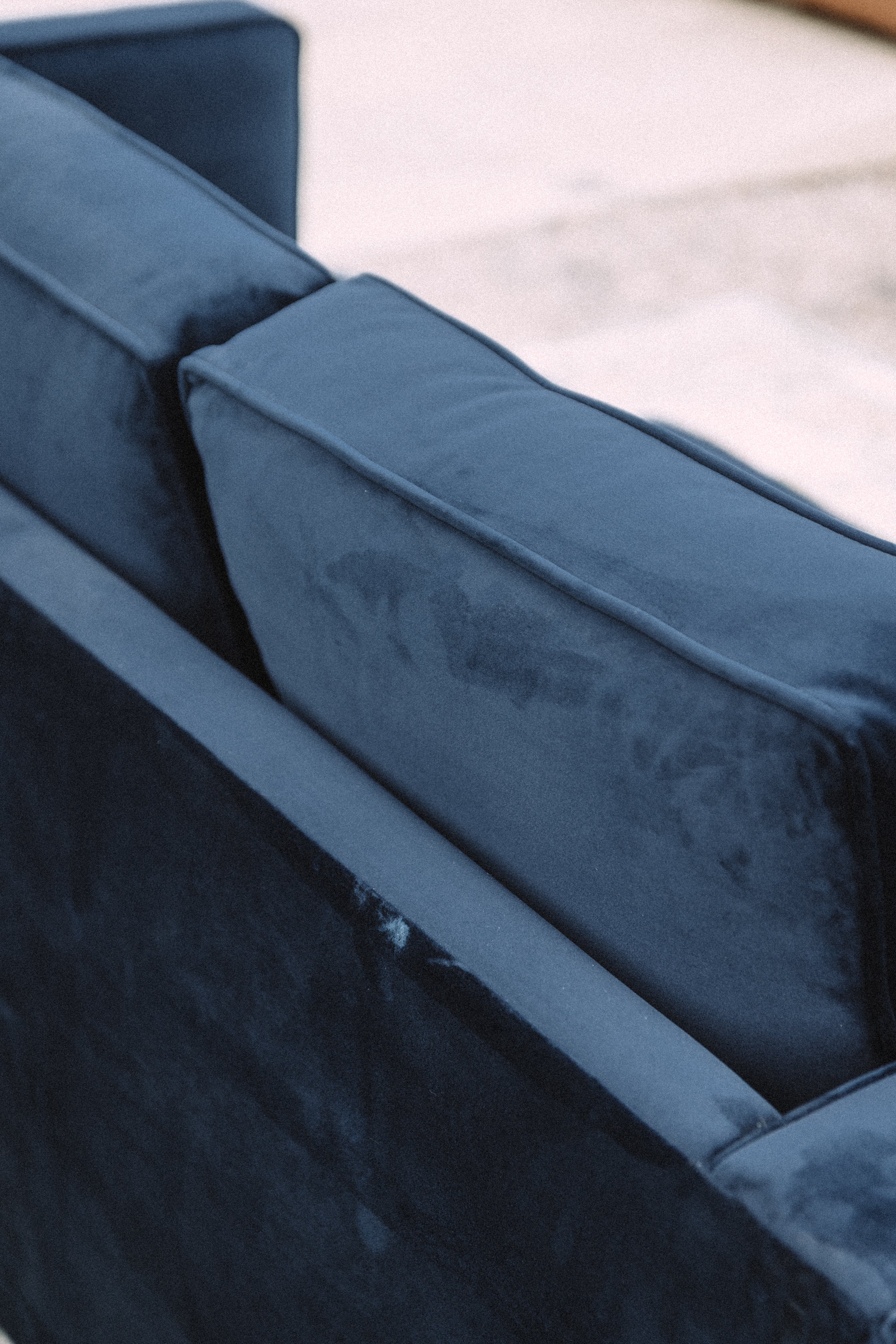 APT2B Catalina Navy Velvet Sofa