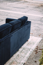 APT2B Catalina Navy Velvet Sofa