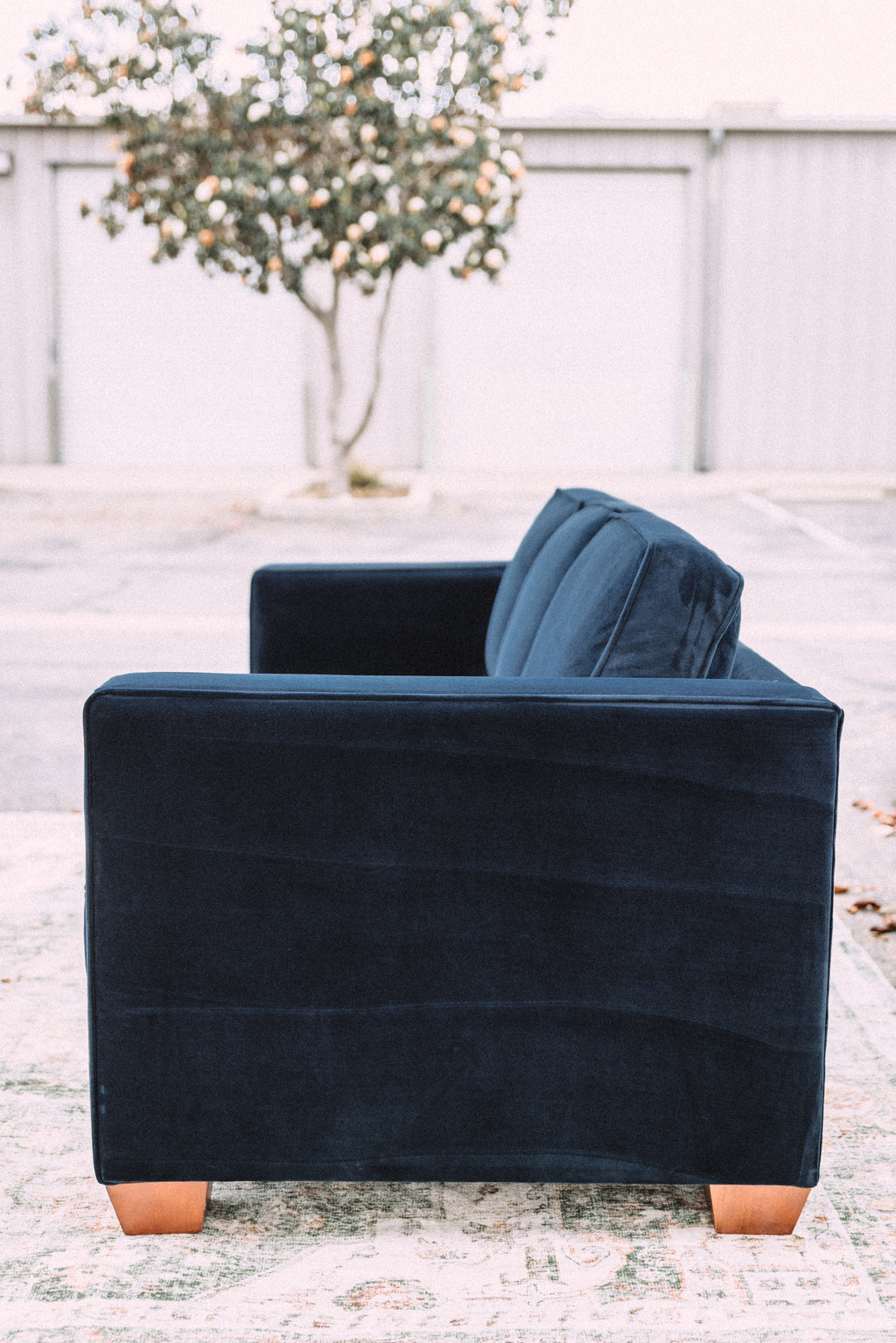 APT2B Catalina Navy Velvet Sofa