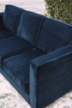 APT2B Catalina Navy Velvet Sofa