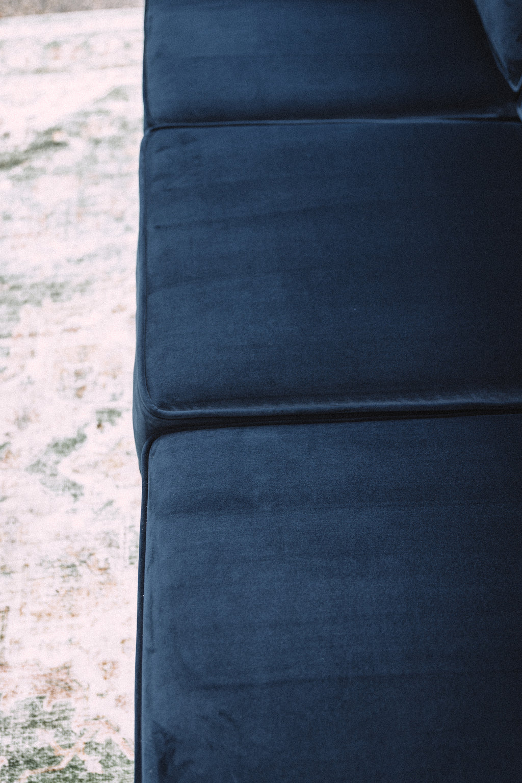 APT2B Catalina Navy Velvet Sofa