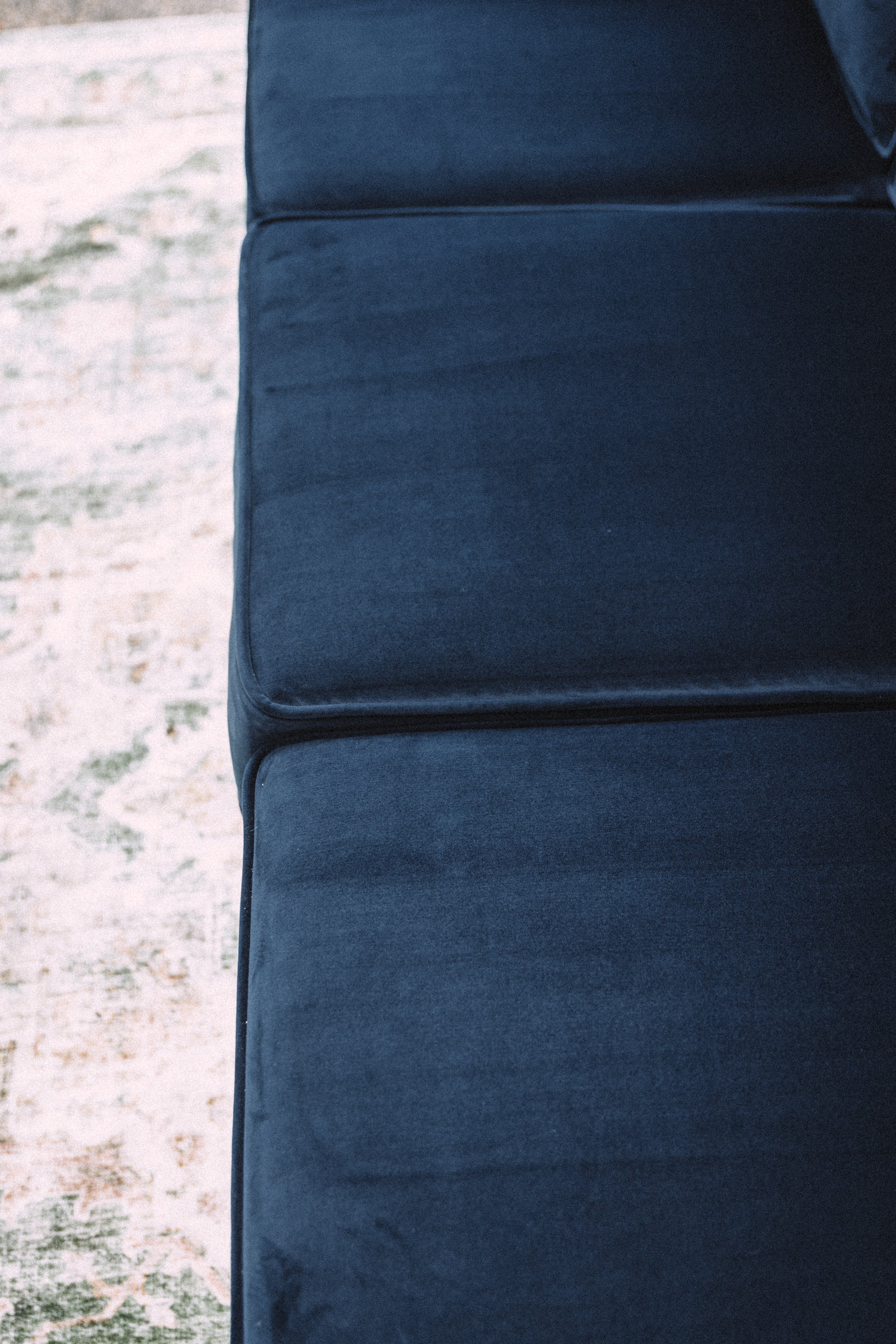 APT2B Catalina Navy Velvet Sofa