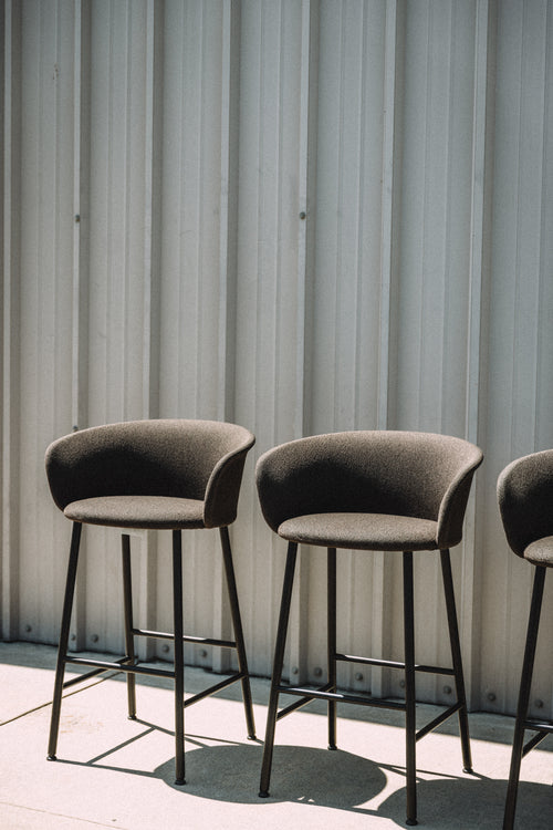 (Set of 4) HEM Kendo Bar Chairs in Rosewood